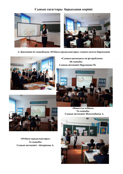 Бақытты отбасы 1-11сынып сағаттары