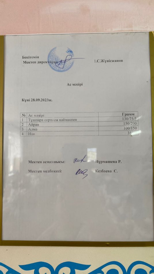 Ас мәзірі