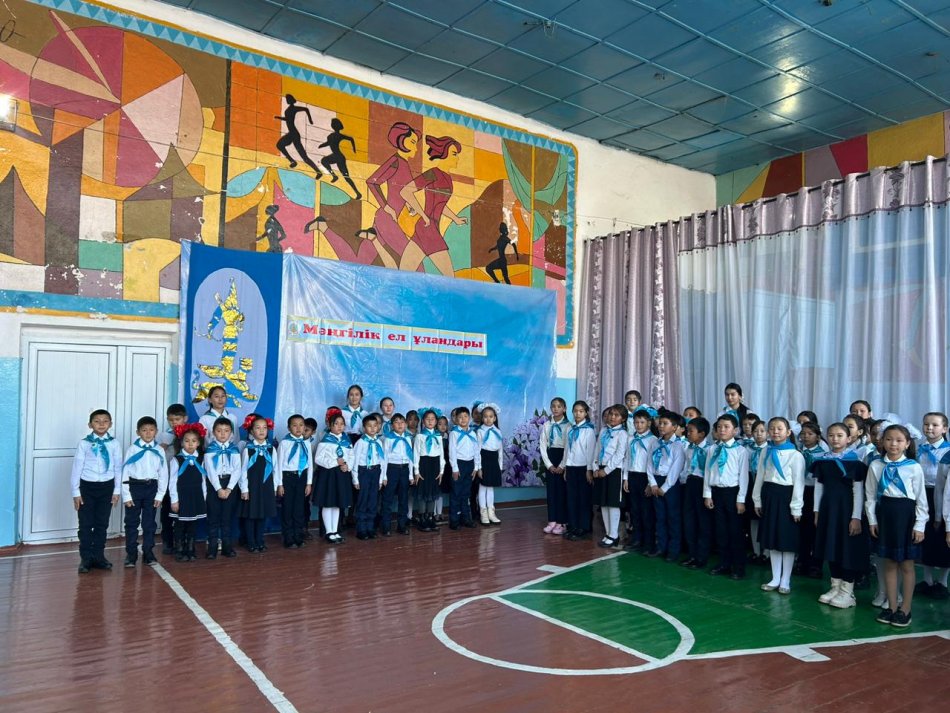  «Жас Ұлан» Республикалық  балалармен жасөспірімдер ұйымына қабылдау салтанатты жиыны  өтті. 