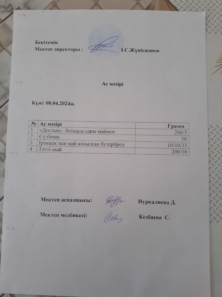 Ас мәзірі