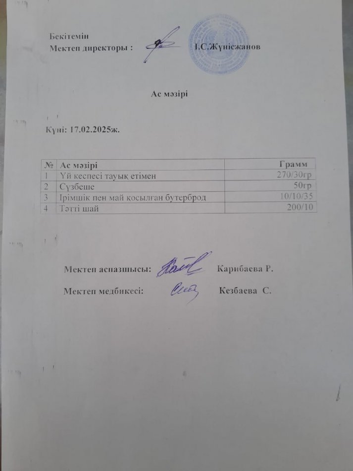Ас мәзірі