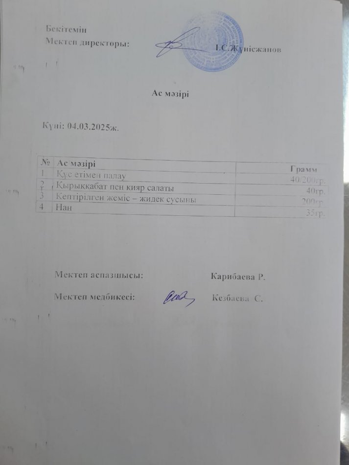 Ас мәзірі